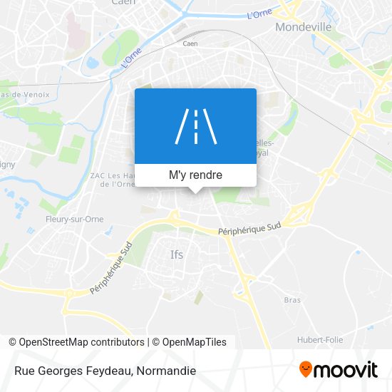 Rue Georges Feydeau plan