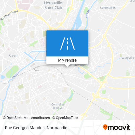 Rue Georges Mauduit plan