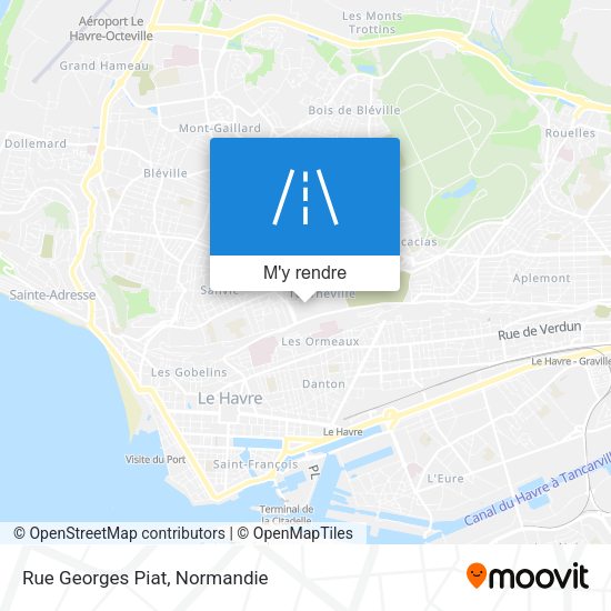 Rue Georges Piat plan
