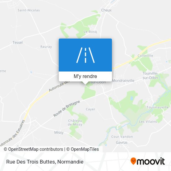 Rue Des Trois Buttes plan