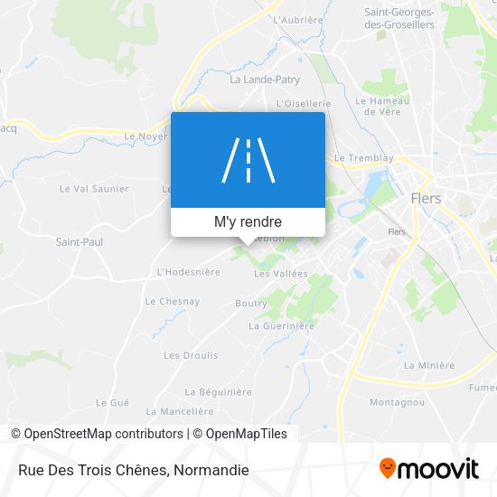 Rue Des Trois Chênes plan