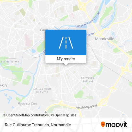 Rue Guillaume Trébutien plan