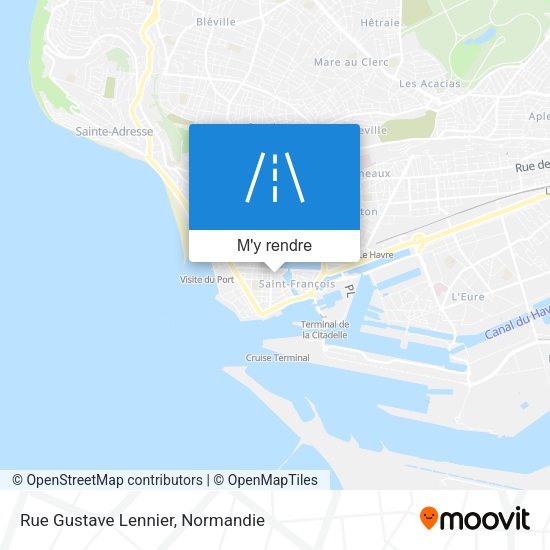 Rue Gustave Lennier plan