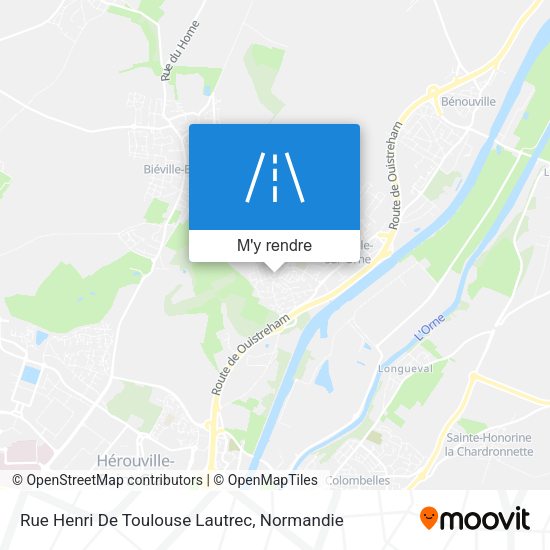 Rue Henri De Toulouse Lautrec plan