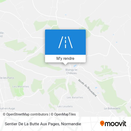 Sentier De La Butte Aux Pages plan