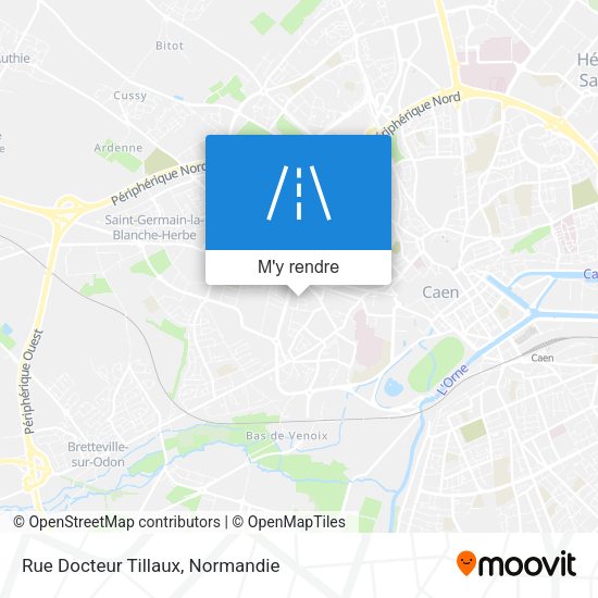 Rue Docteur Tillaux plan