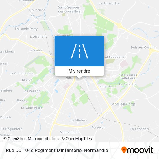 Rue Du 104e Régiment D'Infanterie plan