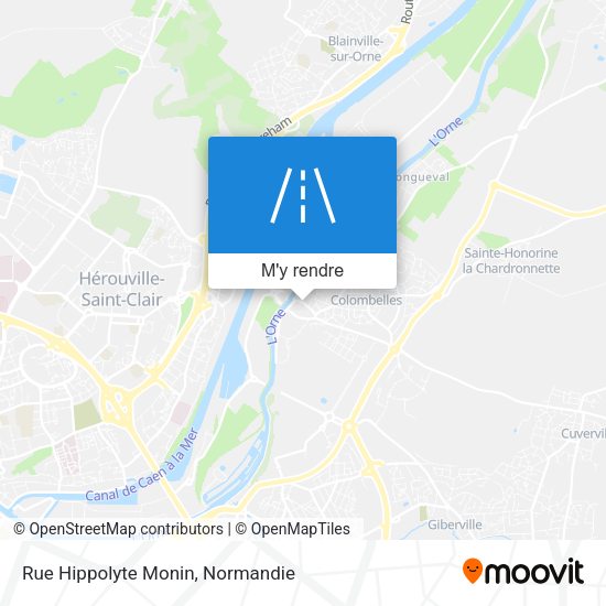 Rue Hippolyte Monin plan