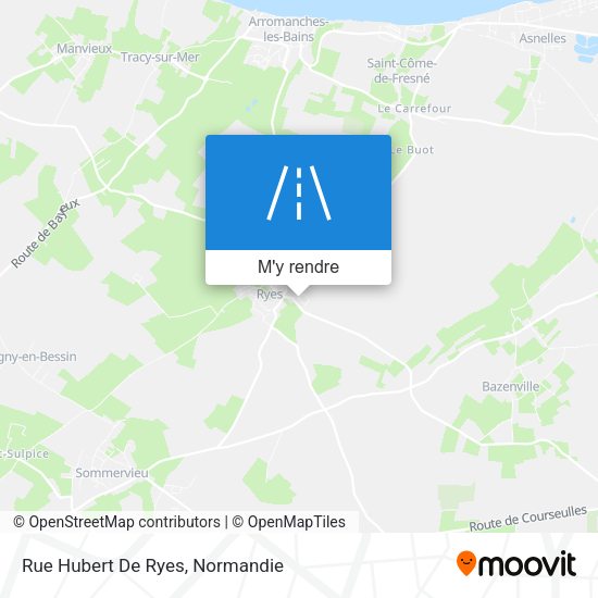 Rue Hubert De Ryes plan