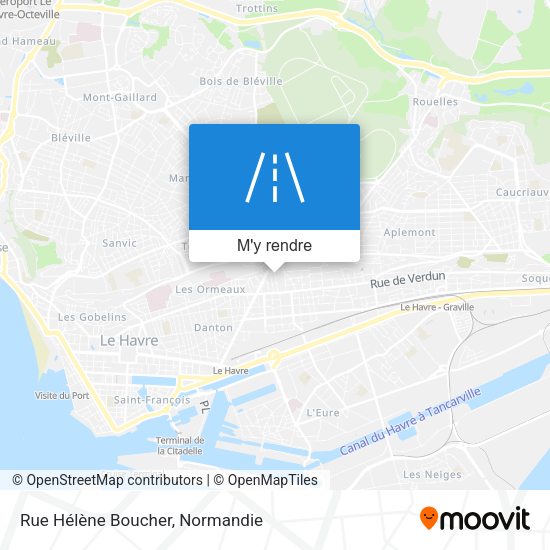 Rue Hélène Boucher plan