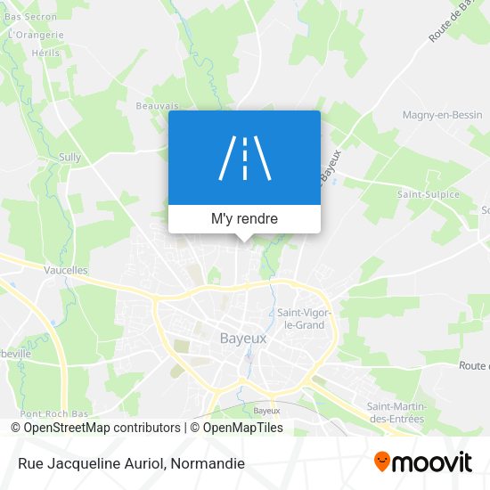 Rue Jacqueline Auriol plan