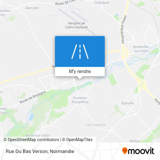 Rue Du Bas Verson plan