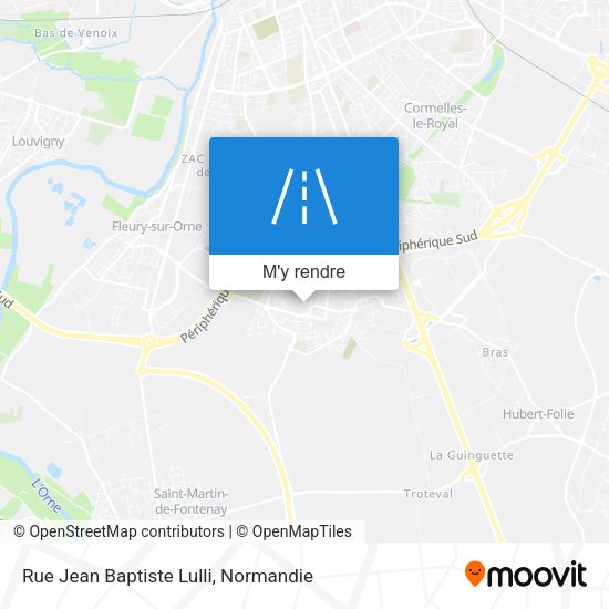 Rue Jean Baptiste Lulli plan