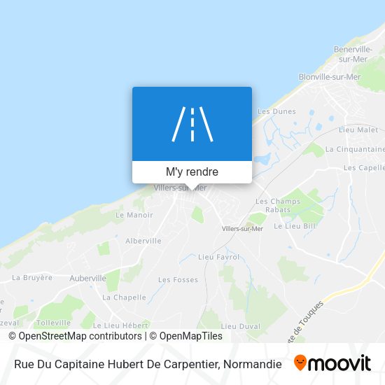 Rue Du Capitaine Hubert De Carpentier plan