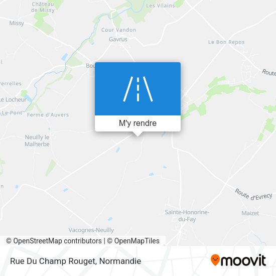 Rue Du Champ Rouget plan