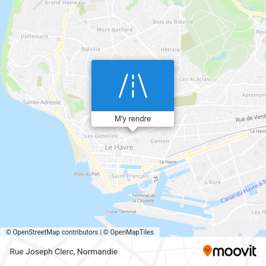 Rue Joseph Clerc plan