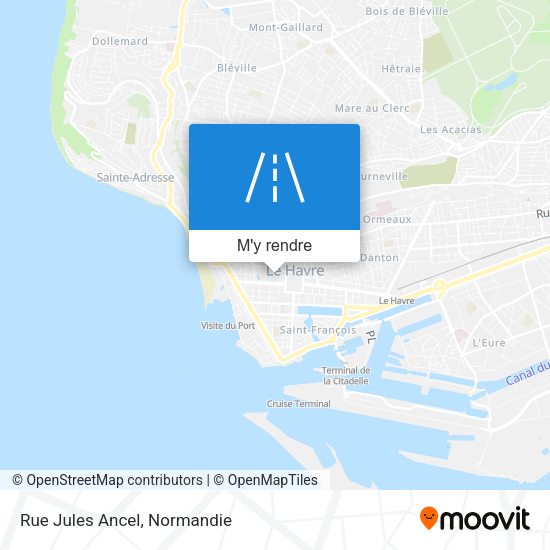 Rue Jules Ancel plan