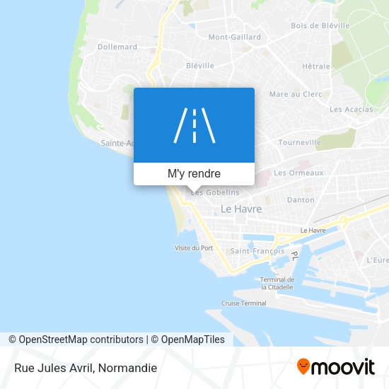 Rue Jules Avril plan