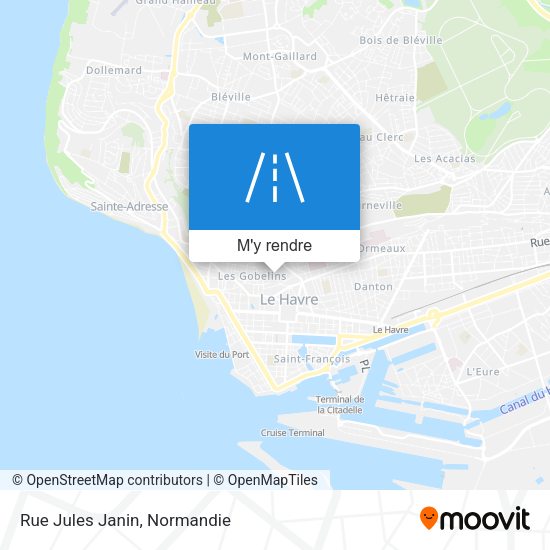 Rue Jules Janin plan