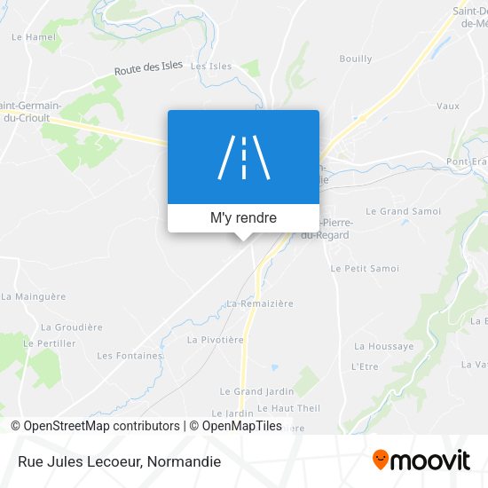 Rue Jules Lecoeur plan