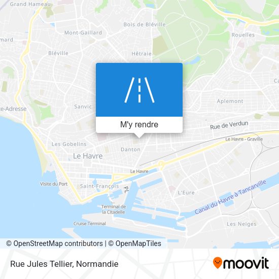 Rue Jules Tellier plan