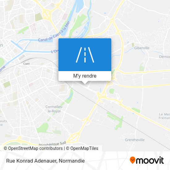 Rue Konrad Adenauer plan