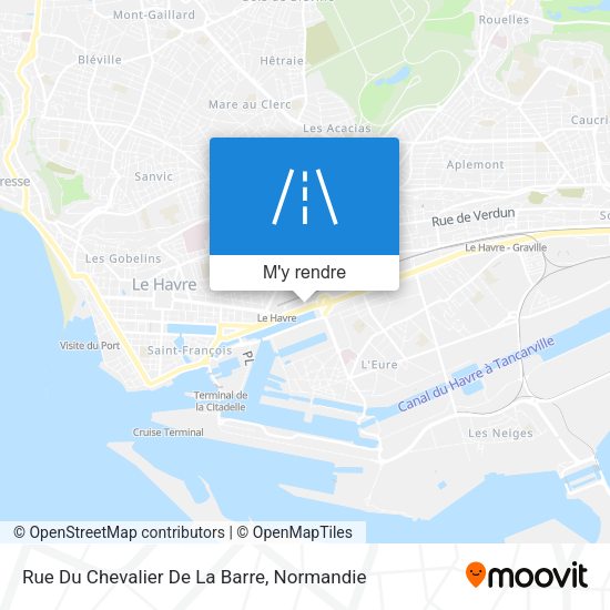 Rue Du Chevalier De La Barre plan
