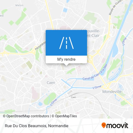Rue Du Clos Beaumois plan