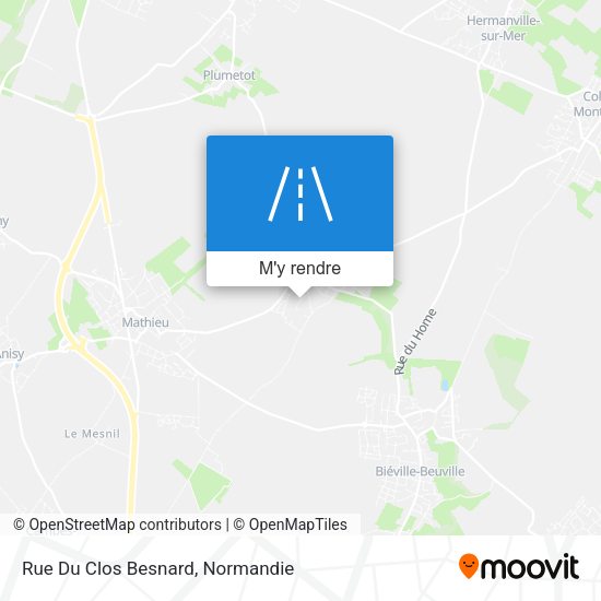 Rue Du Clos Besnard plan