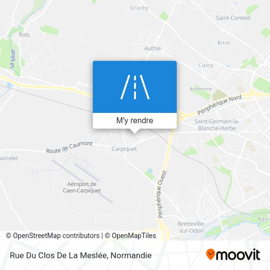 Rue Du Clos De La Meslée plan