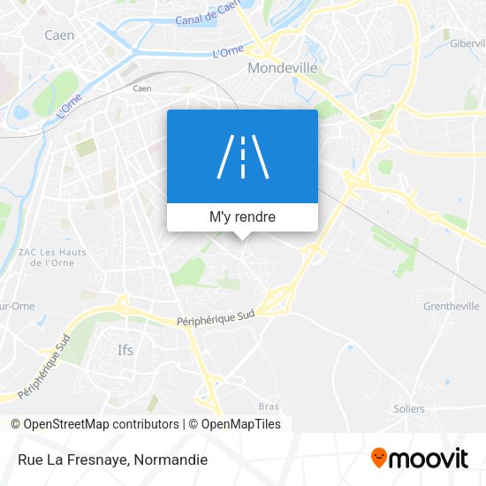 Rue La Fresnaye plan