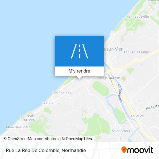 Rue La Rep De Colombie plan