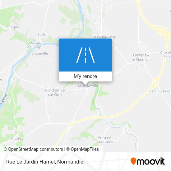 Rue Le Jardin Hamel plan