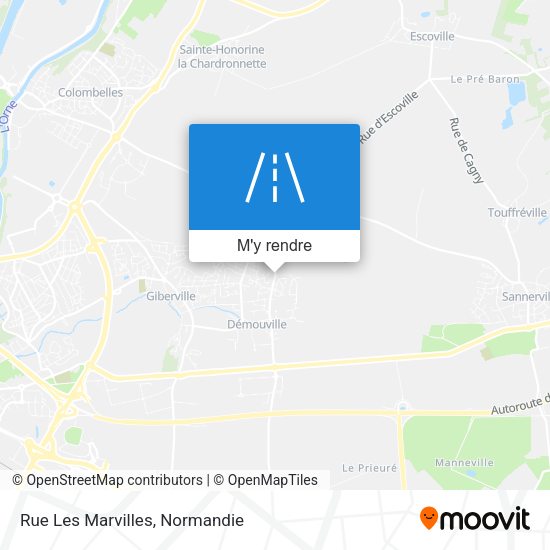 Rue Les Marvilles plan