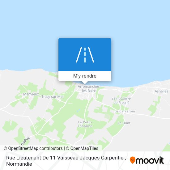 Rue Lieutenant De 11 Vaisseau Jacques Carpentier plan