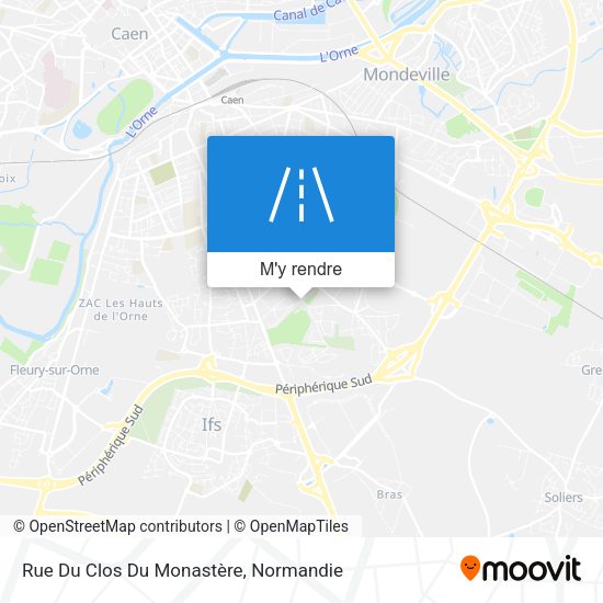 Rue Du Clos Du Monastère plan