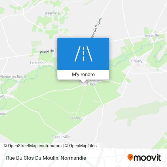 Rue Du Clos Du Moulin plan