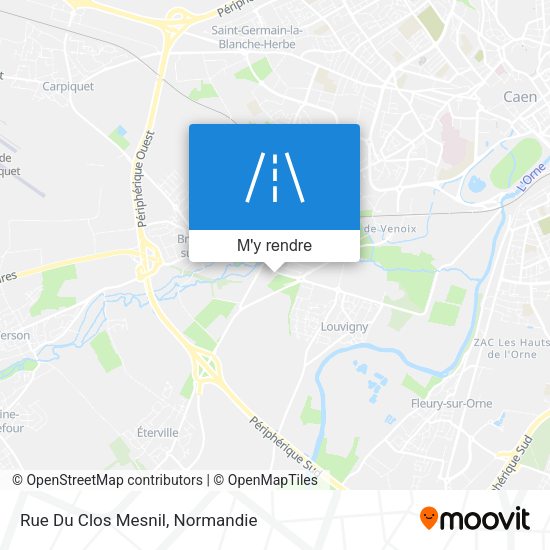 Rue Du Clos Mesnil plan