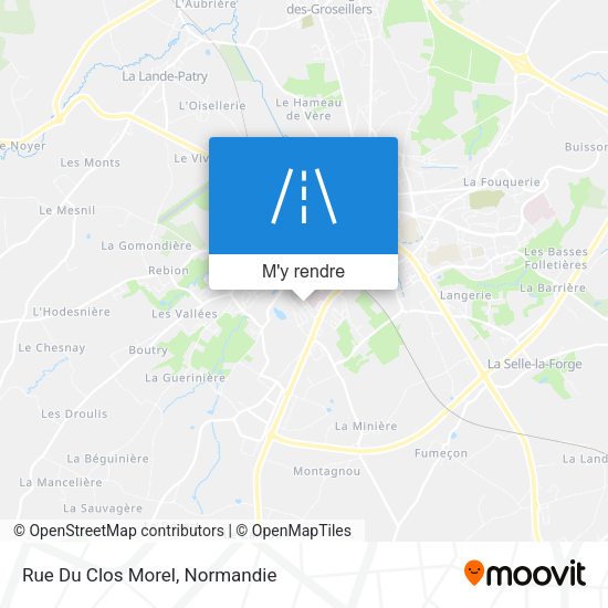 Rue Du Clos Morel plan