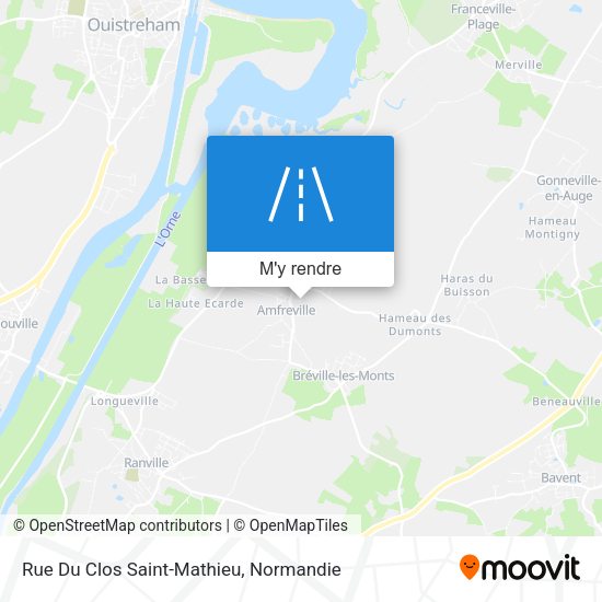 Rue Du Clos Saint-Mathieu plan