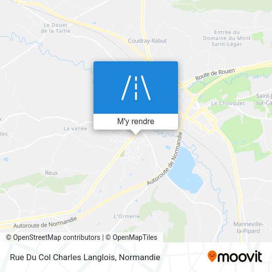 Rue Du Col Charles Langlois plan