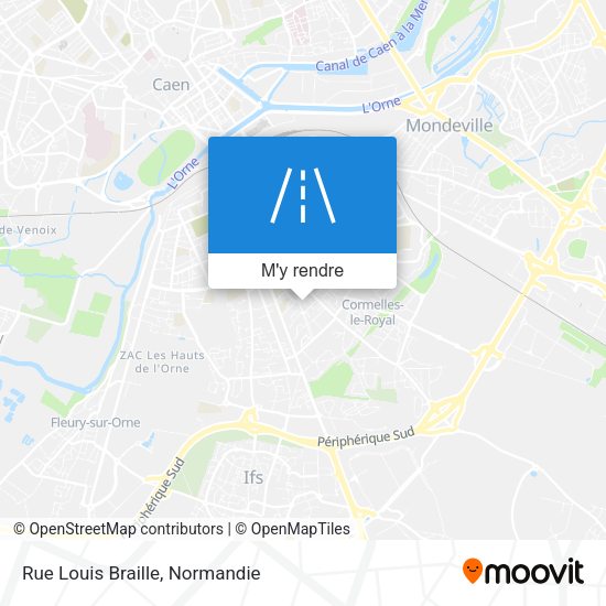 Rue Louis Braille plan