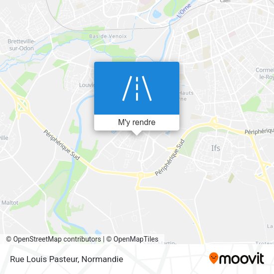 Rue Louis Pasteur plan