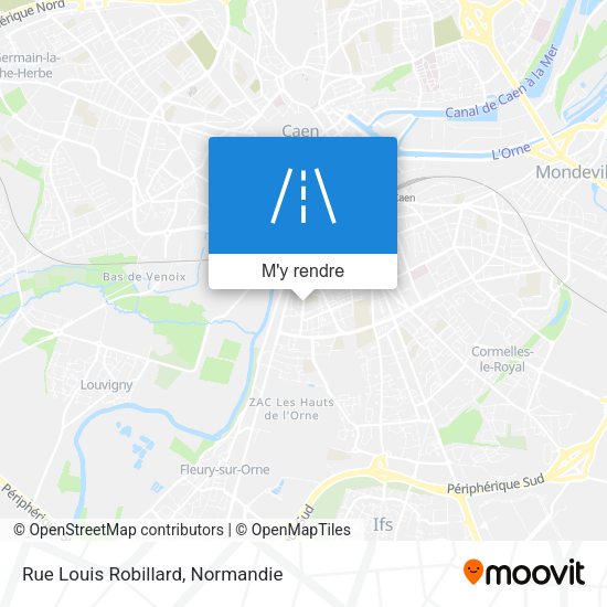 Rue Louis Robillard plan
