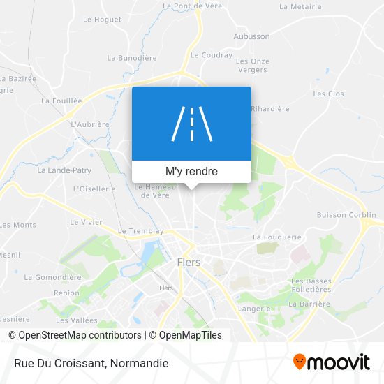 Rue Du Croissant plan