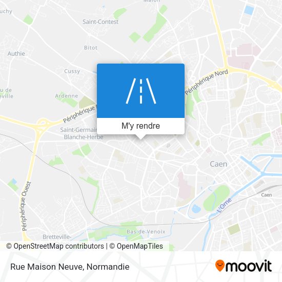 Rue Maison Neuve plan
