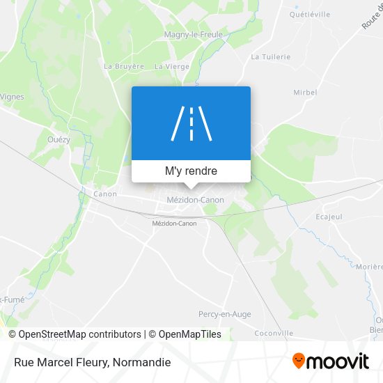 Rue Marcel Fleury plan