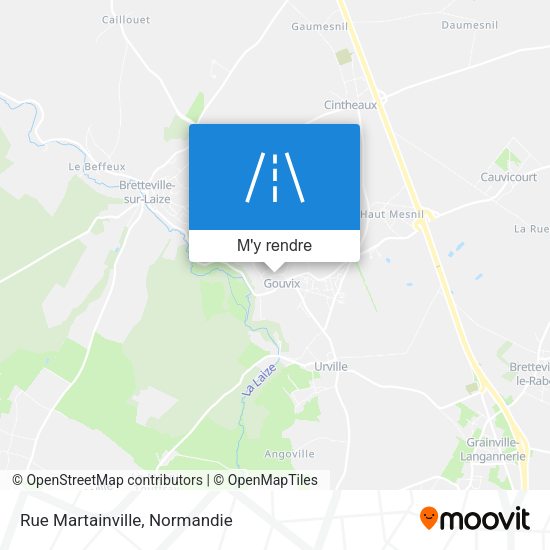 Rue Martainville plan