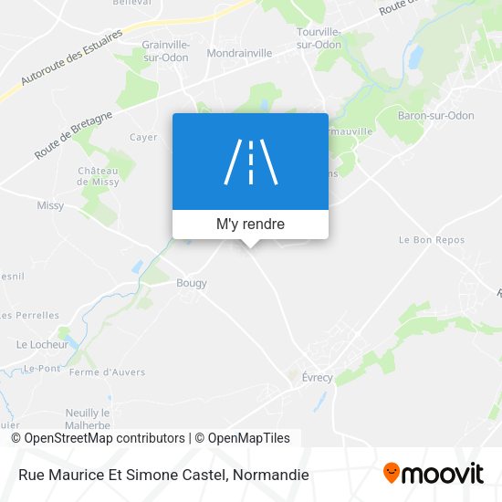 Rue Maurice Et Simone Castel plan
