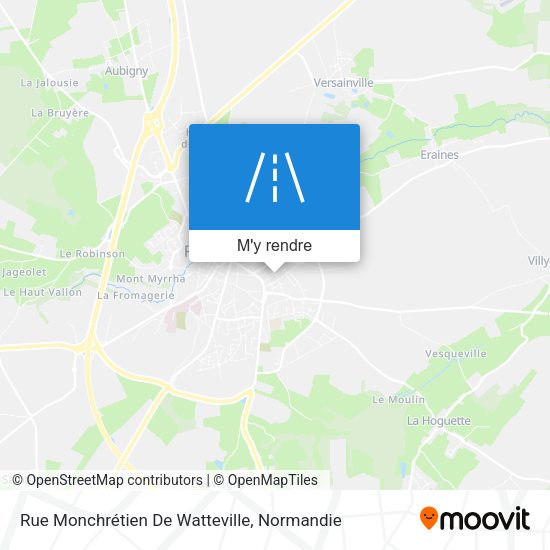 Rue Monchrétien De Watteville plan